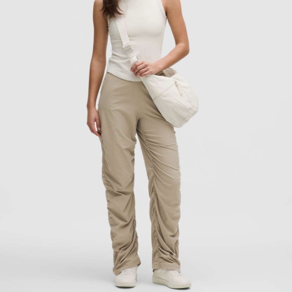 Lululemon Dance Studio Slim-Fit High-Rise Flared Pant Sheer Oak Khaki Tan Medium